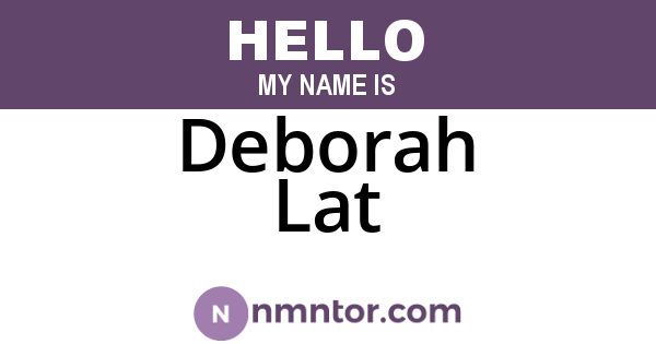 Deborah Lat