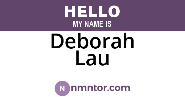 Deborah Lau