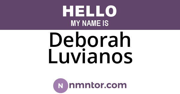 Deborah Luvianos