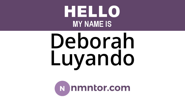 Deborah Luyando