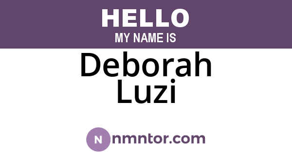 Deborah Luzi