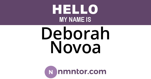 Deborah Novoa