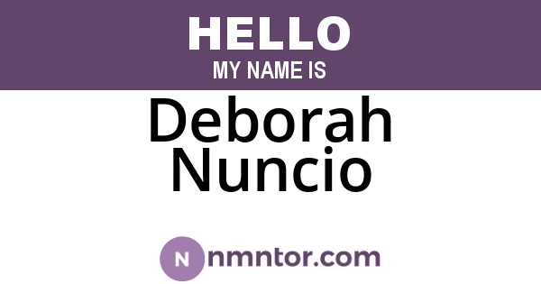 Deborah Nuncio