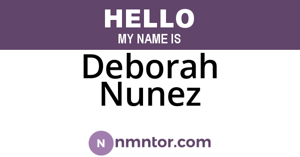 Deborah Nunez