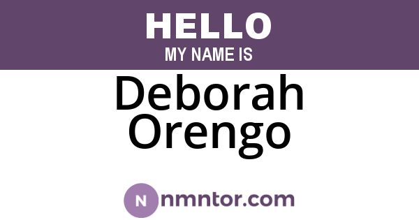 Deborah Orengo