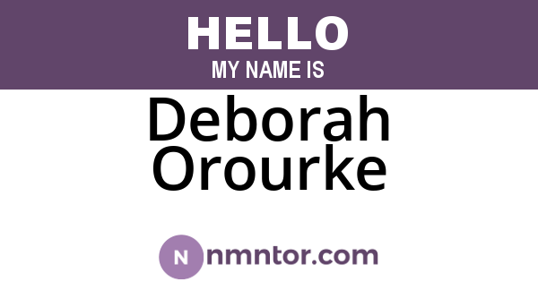 Deborah Orourke