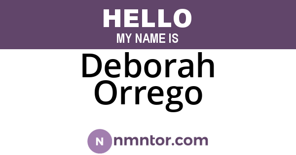 Deborah Orrego