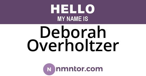 Deborah Overholtzer