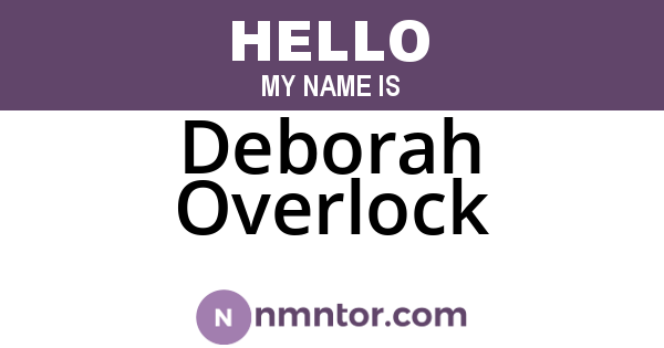 Deborah Overlock