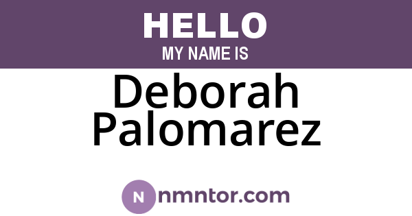 Deborah Palomarez