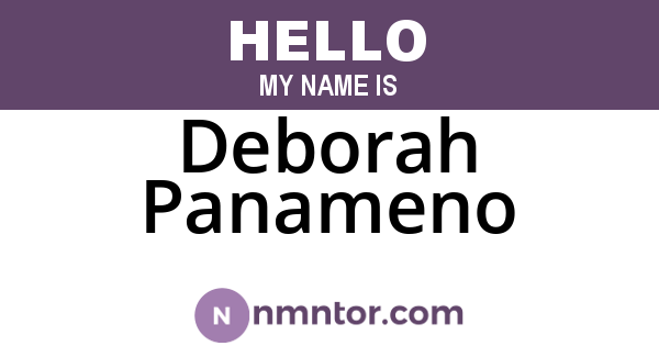 Deborah Panameno