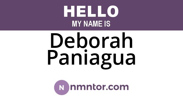 Deborah Paniagua