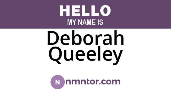 Deborah Queeley