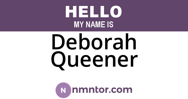 Deborah Queener
