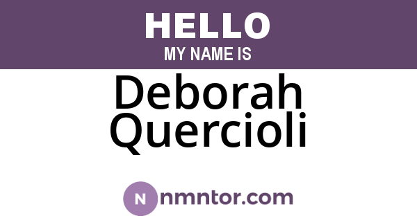 Deborah Quercioli