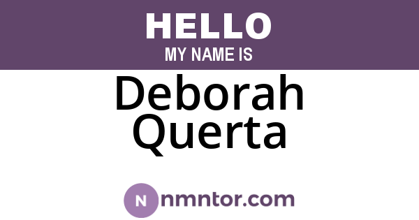Deborah Querta