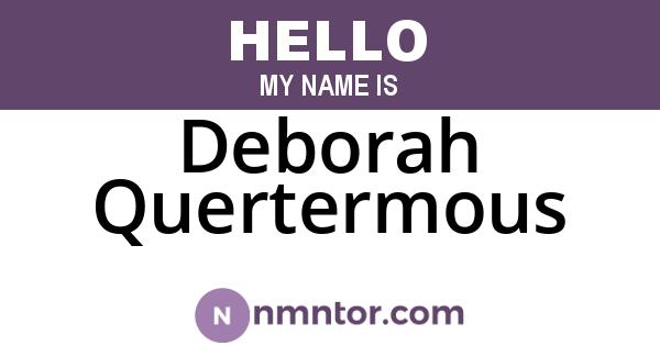 Deborah Quertermous
