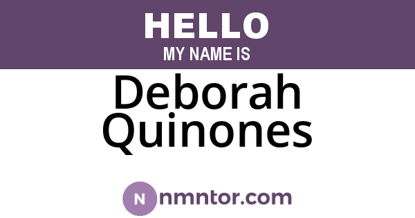 Deborah Quinones