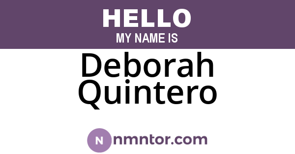Deborah Quintero
