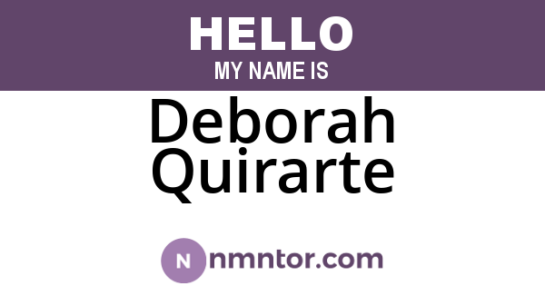 Deborah Quirarte