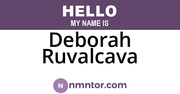Deborah Ruvalcava