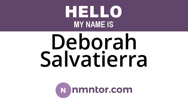 Deborah Salvatierra