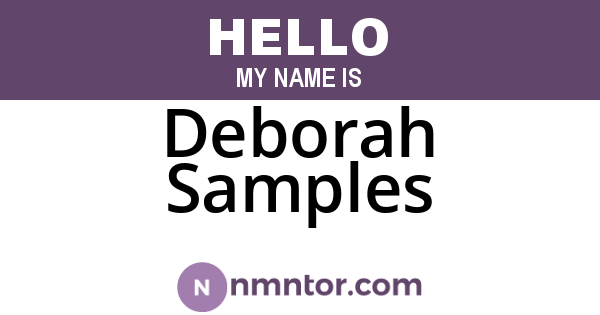 Deborah Samples
