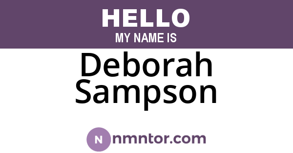 Deborah Sampson