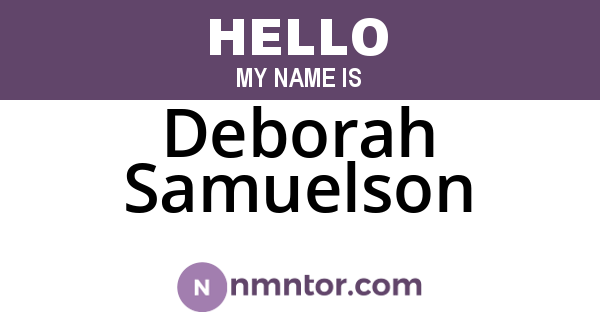 Deborah Samuelson