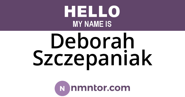 Deborah Szczepaniak