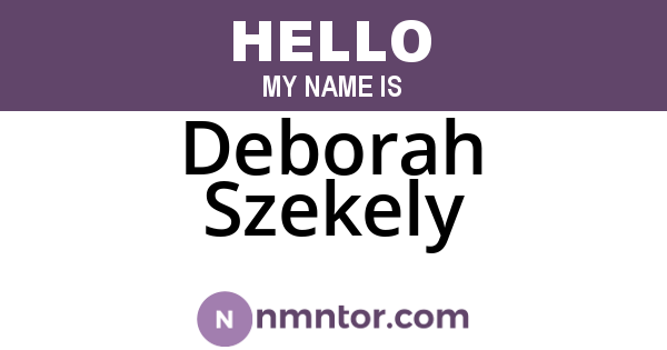 Deborah Szekely