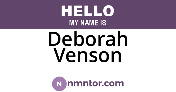 Deborah Venson