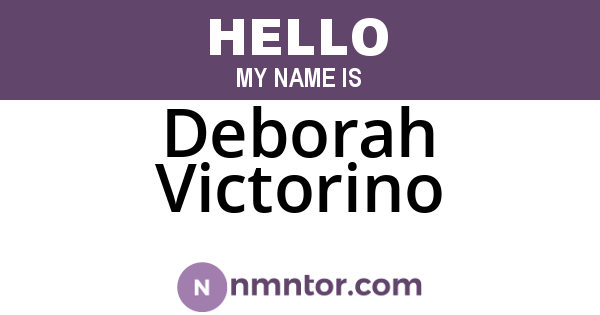 Deborah Victorino