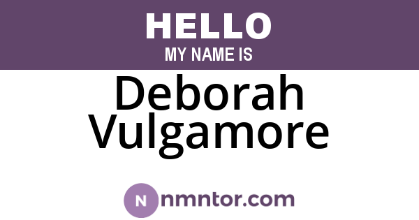Deborah Vulgamore