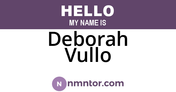 Deborah Vullo