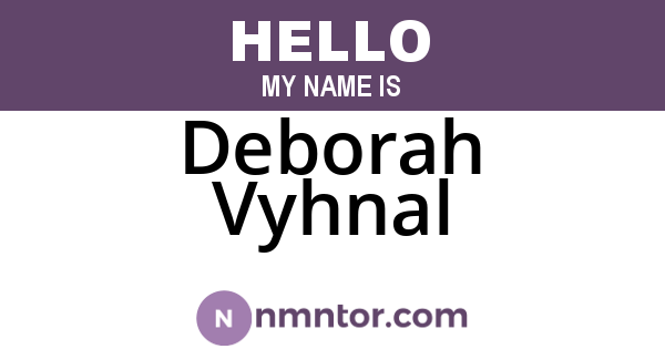 Deborah Vyhnal