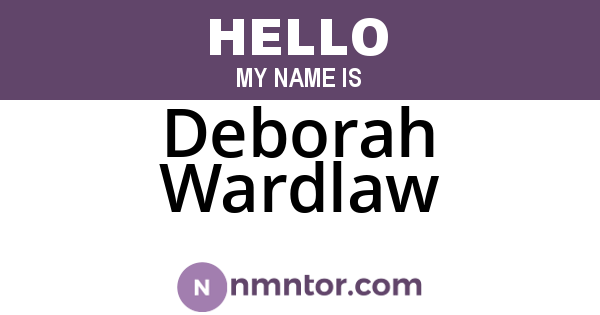 Deborah Wardlaw