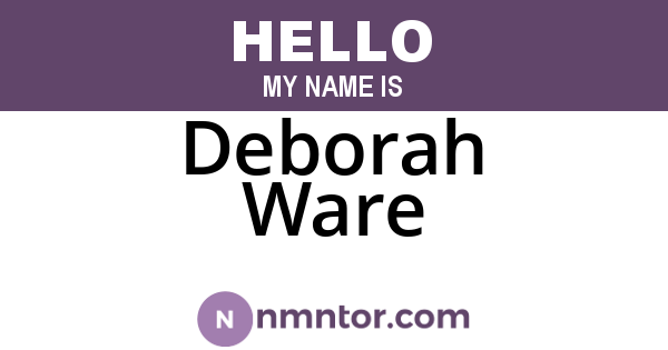 Deborah Ware