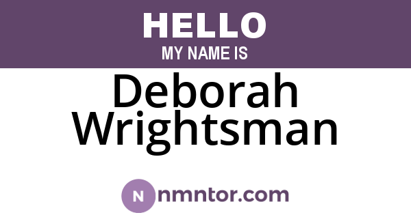 Deborah Wrightsman