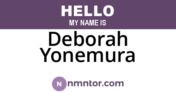 Deborah Yonemura