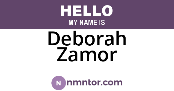 Deborah Zamor