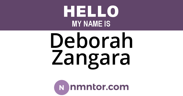 Deborah Zangara