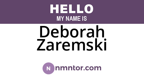 Deborah Zaremski