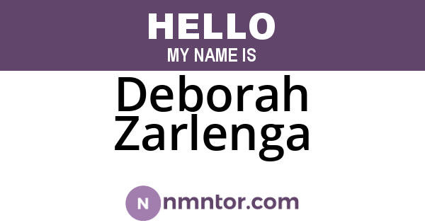 Deborah Zarlenga