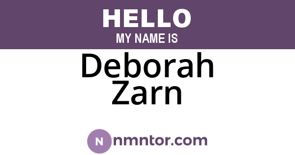 Deborah Zarn