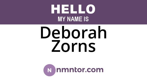 Deborah Zorns