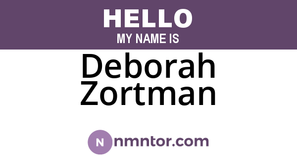 Deborah Zortman
