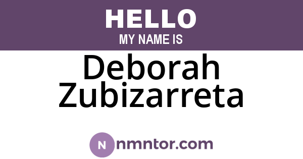 Deborah Zubizarreta