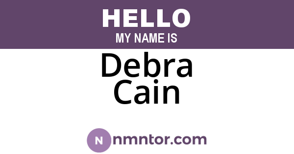 Debra Cain