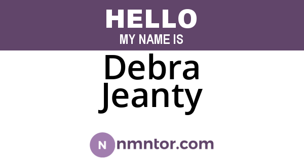 Debra Jeanty